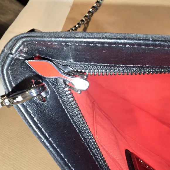 Christian Louboutin Black Clutch with Multicolor Studs - Picture 7 of 13